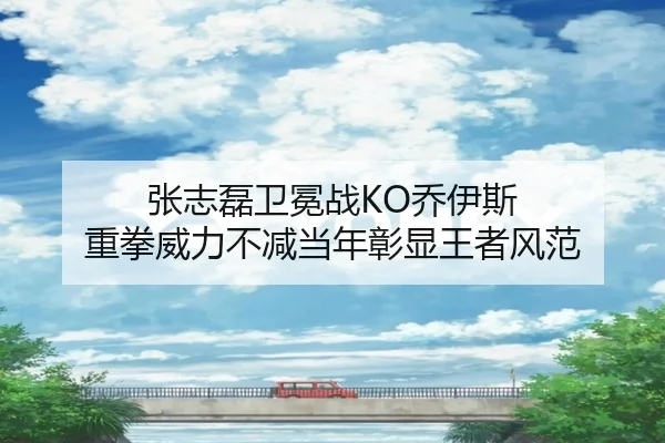 张志磊卫冕战KO乔伊斯 重拳威力不减当年彰显王者风范